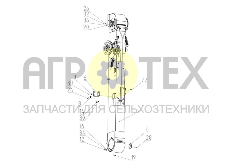 Чертеж Установка элеватора зернового (181.51.00.000)